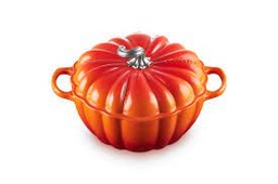 [21238240902441] LE CREUSET COCOTTE CITROUILLE SIGNATURE 24CM VOLCANIQUE