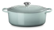 [21178317174430] LE CREUSET COCOTTE SIGNATURE OVALE 31CM SEA SALT